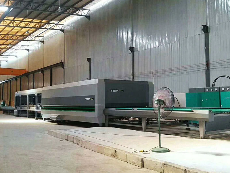 Flat Glass Tempering Furnace Machine with Blower Convection &amp; Passing Quenching Tempered Glass Making Machines